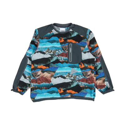 and wander Colorblock Crewneck Sweatshirt with Graphic Print 5742141080402