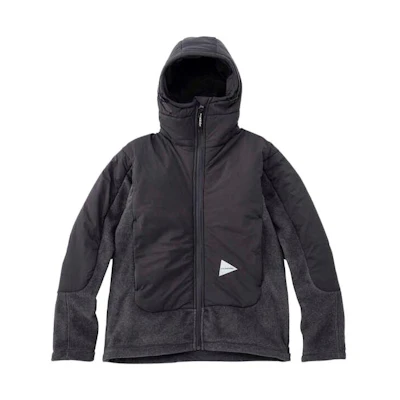 and wander Colorblock Hooded Zip Jacket Unisex Grey 5743231009S022