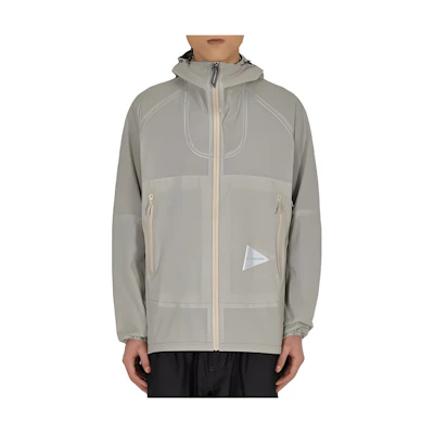 and wander Colorblock Zip Hoodie Jacket - Light Gray 5741211002021