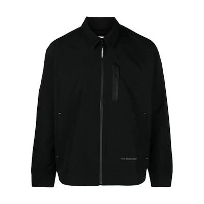 and wander Embroidered Logo Zip-Up Jacket Black 5743281055-010