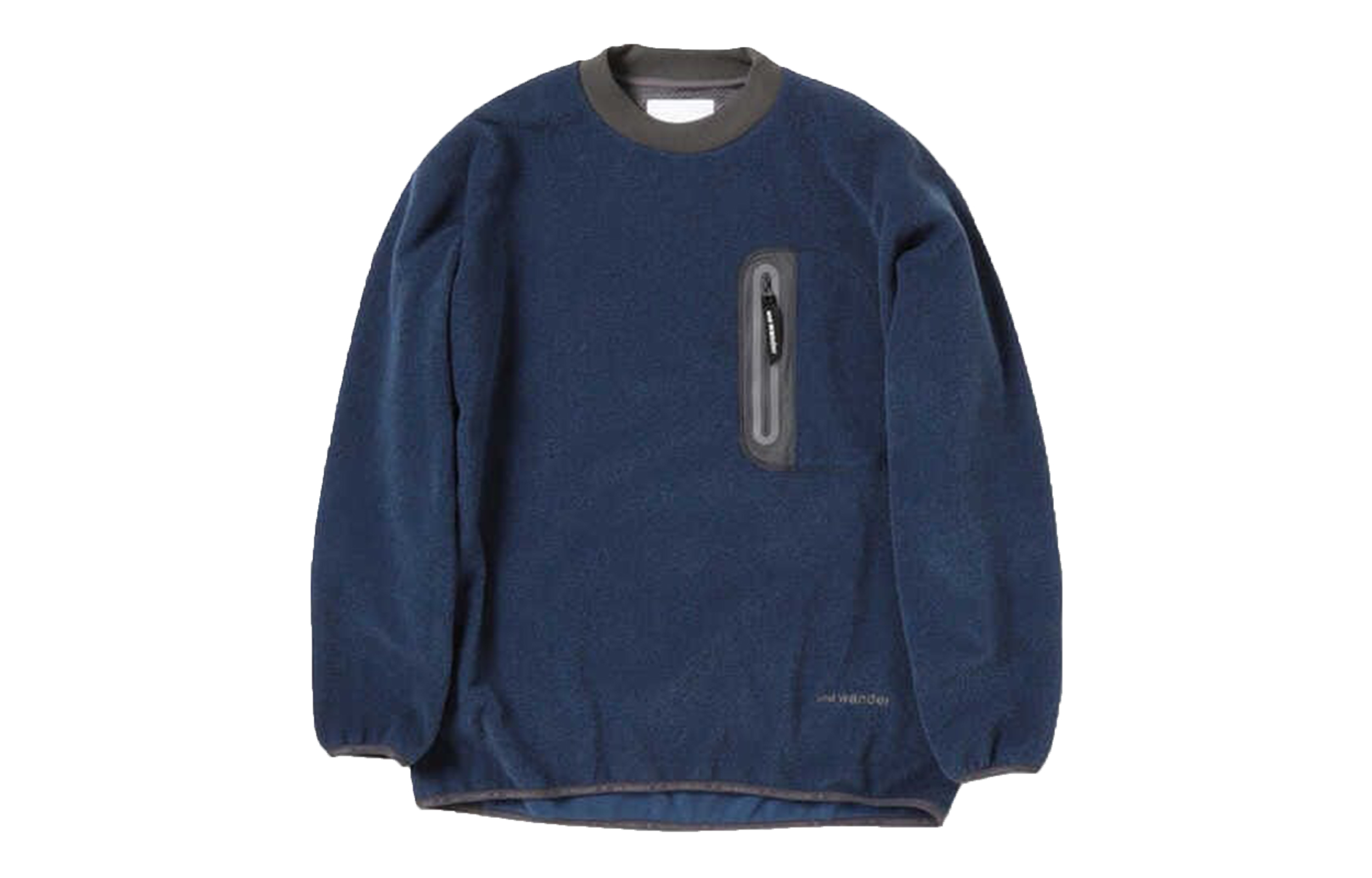 and wander Fleece-Lined Crewneck Sweatshirt Blue - 5743931513S110