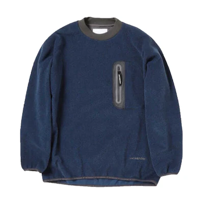 and wander Fleece-Lined Crewneck Sweatshirt Blue - 5743931513S110