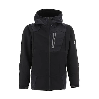 and wander FW22 Solid Color Hooded Jacket Black 5742221303010