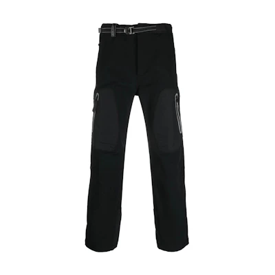 and wander FW22 Solid Color Logo Strap Straight-Leg Casual Pants Men Black 5742222304010