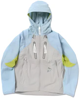and wander FW23 Multi-Pocket Colorblock Hooded Jacket Blue 5743121900-111 and wander FW23 Multi-Pocket Colorblock Hooded Jacket Blue 5743121900-111