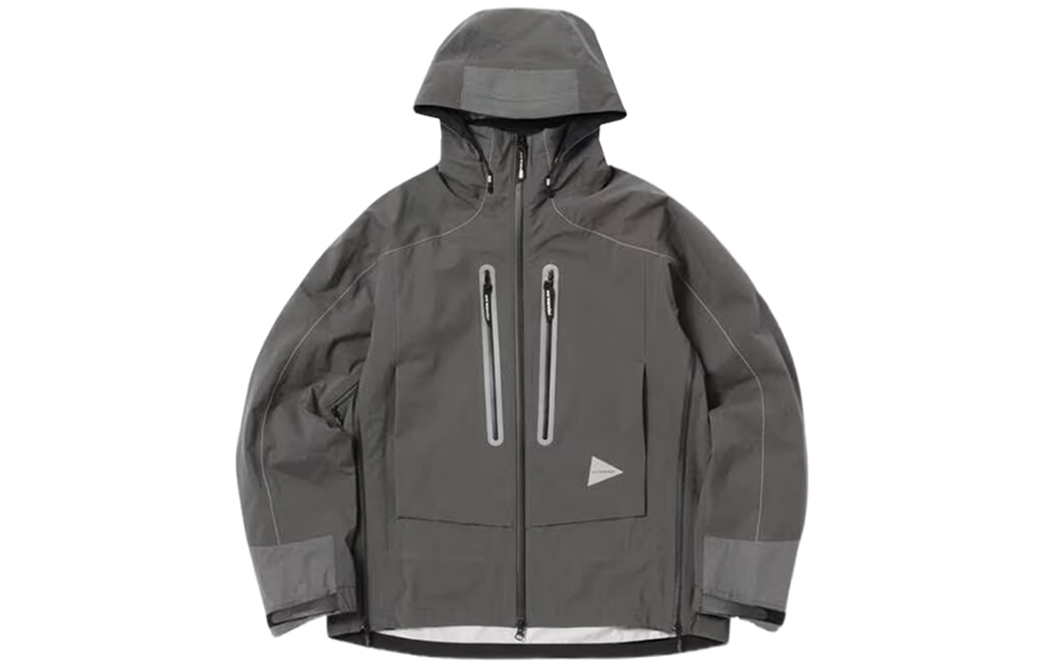and wander FW23 Waterproof Loose-Fit Hooded Jacket Unisex - Gray 5743211001-023