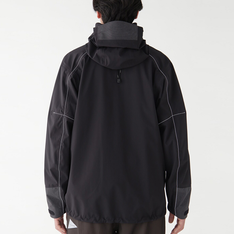 Purchase and wander FW23 Jaket Kalis Air Longgar Bertudung Unisex - Kelabu 5743211001-023