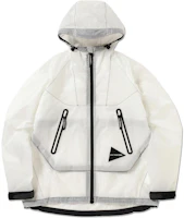 and wander FW24 Transparent Loose Fit Hooded Jacket Unisex White 5744211136S/M030 and wander FW24 Transparent Loose Fit Hooded Jacket Unisex White 5744211136S/M030
