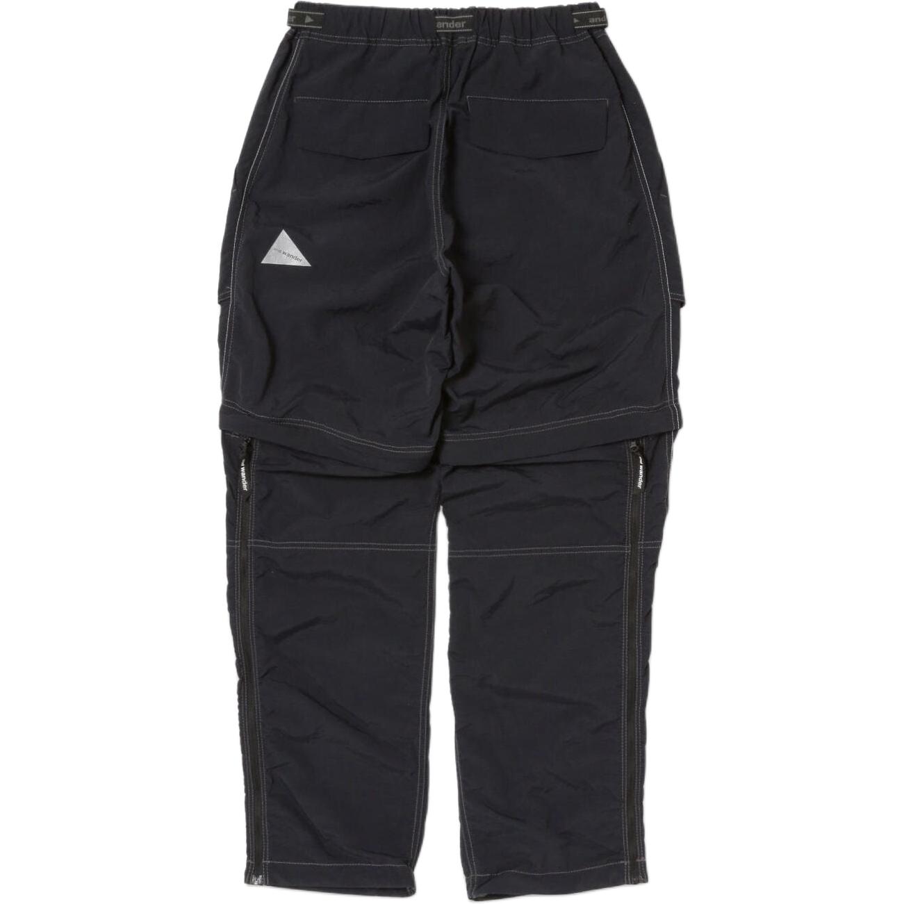 and wander FW24 Waterproof Adjustable Waist & Detachable Pants Unisex - Black 5744252130S010
