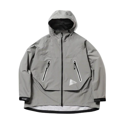 and wander FW24 Zip-Up Hooded Loose-Fit Jacket Unisex Gray 5744211198S/M020