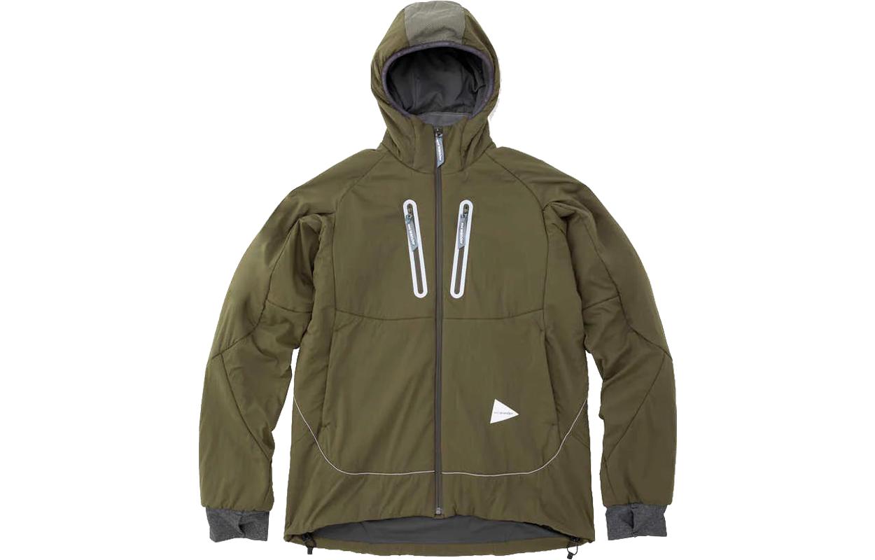 and wander Khaki Green Solid Color Zip Hoodie Jacket Unisex 5741231068010-khaki