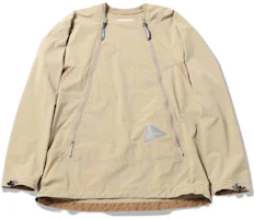and wander Letter Patch Long-Sleeve Sweatshirt Khaki 1122672M12008 and wander Letter Patch Long-Sleeve Sweatshirt Khaki 1122672M12008