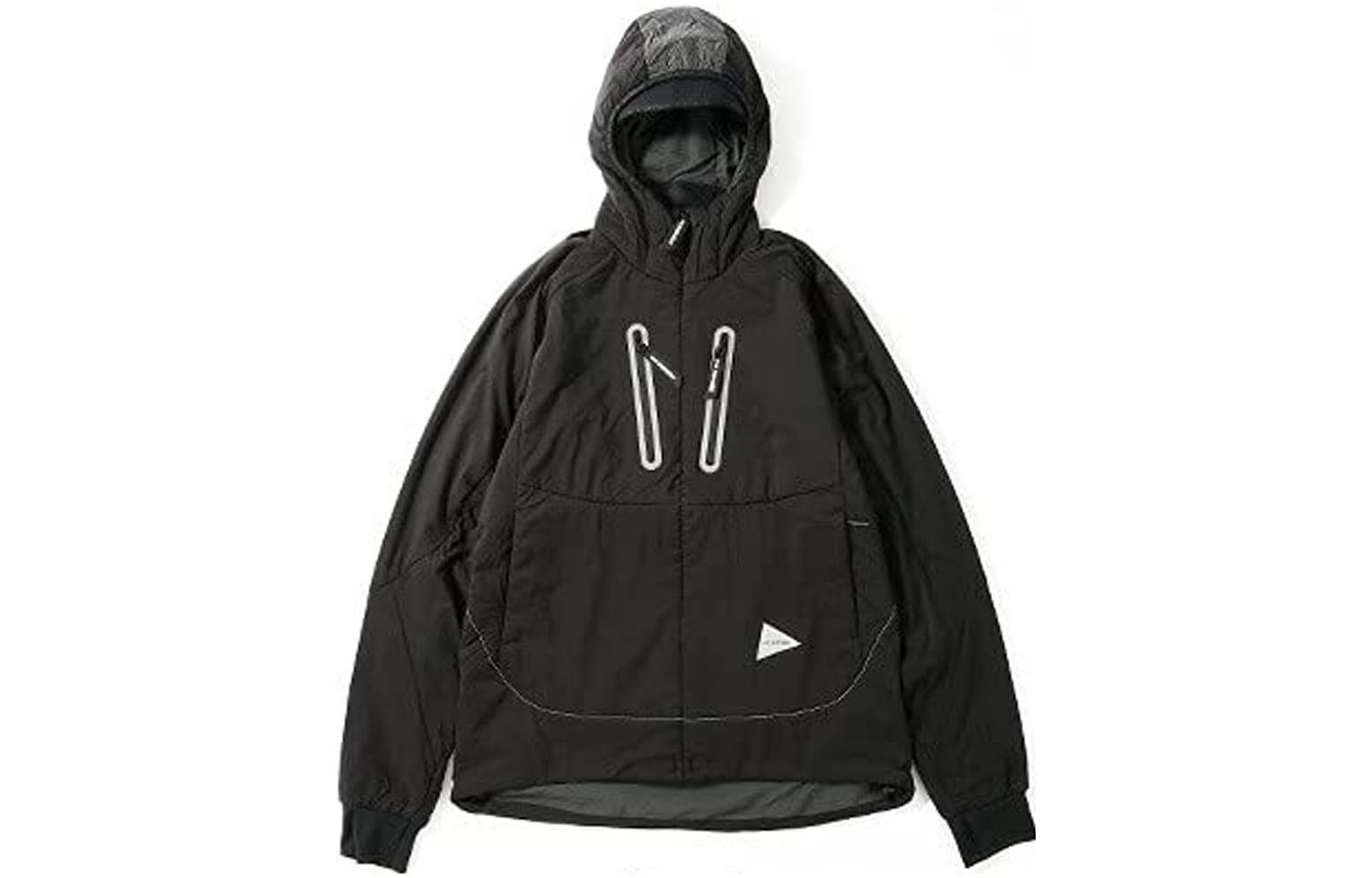 and wander Logo Zip-Up Hoodie Jacket Black 5741231068010