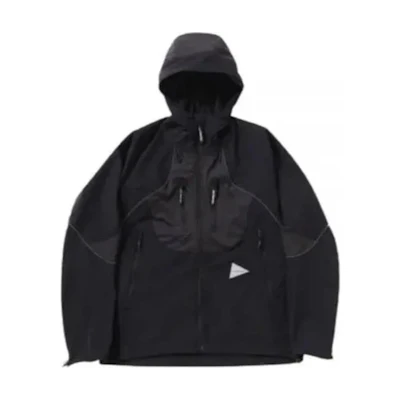 and wander Logo Zip-Up Hoodie Jacket Black 5744121107-010