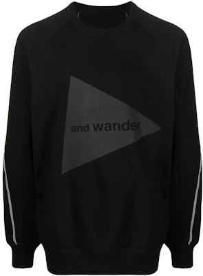 and wander Sweatshirt Lengan Panjang Hitam Loose-Fit Crewneck Letter Printed 5742184002-101 Order and wander Sweatshirt Lengan Panjang Hitam Loose-Fit Crewneck Letter Printed 5742184002-101