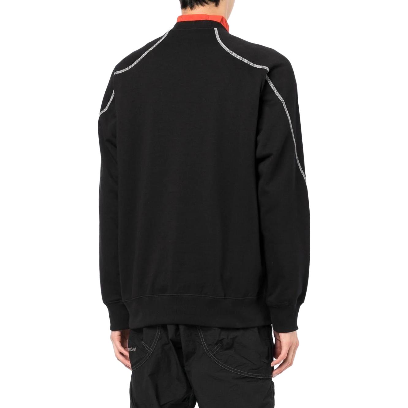 Purchase and wander Sweatshirt Lengan Panjang Hitam Loose-Fit Crewneck Letter Printed 5742184002-101