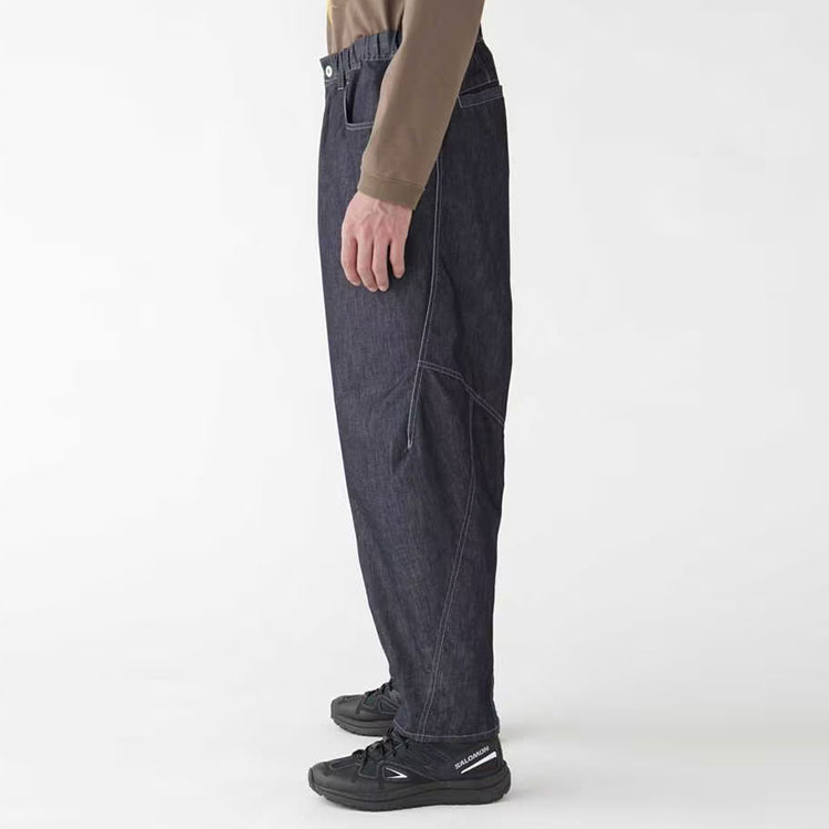 Details for And Wander Biru Navy Unisex Seluar Denim Kasual Longgar. 5744182179