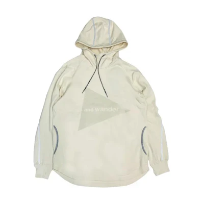 and wander Pattern Print Pullover Hoodie Grey White 5742184001-031
