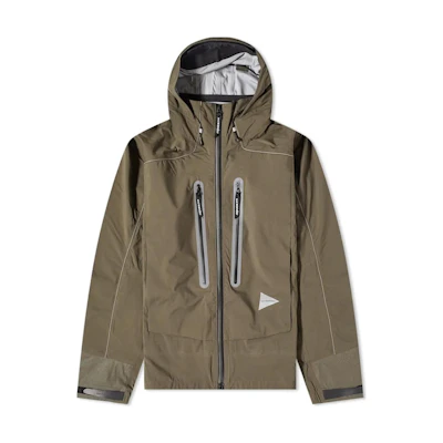 and wander Pertex Shield Green Rain Jacket with Solid Zip-Up Hoodie Design 5742211301180