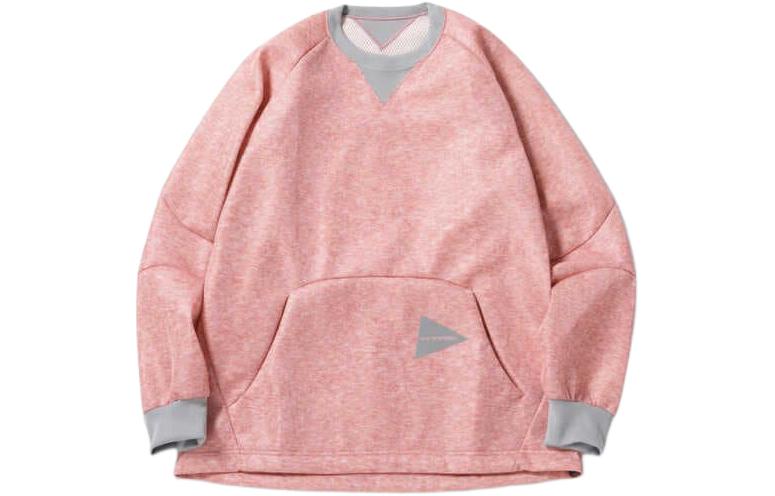 and wander Pink Crewneck Raglan Sleeve Pullover Sweatshirt Unisex 5740154002-090