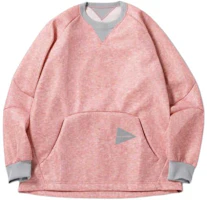 and wander Pink Crewneck Raglan Sleeve Pullover Sweatshirt Unisex 5740154002-090 and wander Pink Crewneck Raglan Sleeve Pullover Sweatshirt Unisex 5740154002-090