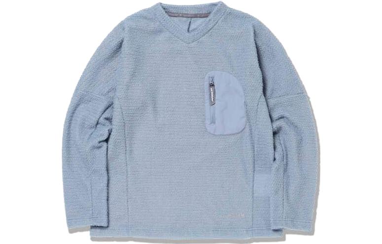 and wander Pocket Oversized Pullover Sweatshirt Unisex Blue 5743244024S111