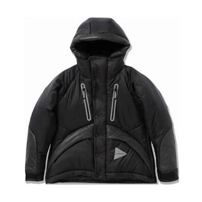 and wander PRIMALOFT Hooded Colorblock Zip Jacket Unisex Black 5742281344-010