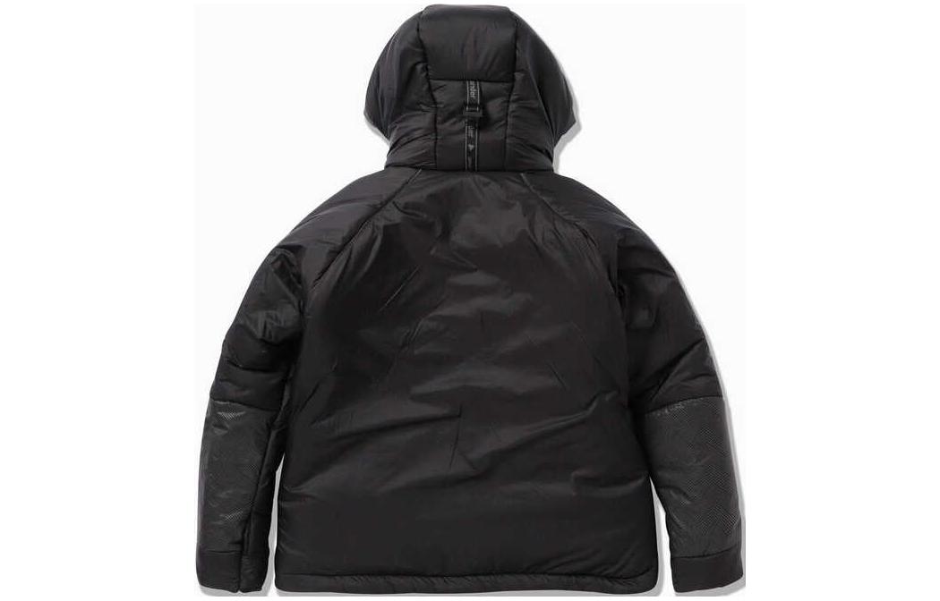 Lookbook and wander PRIMALOFT Jaket Berzip Hoodie Warna Blok Hitam Uniseks 5742281344-010