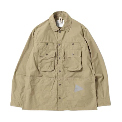 and wander Solid Button-Up Collar Long Sleeve Jacket Light Brown 57409810922040