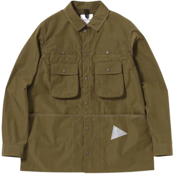 and-wander-solid-color-button-up-long-sleeve-jacket-khaki-57421810980-180