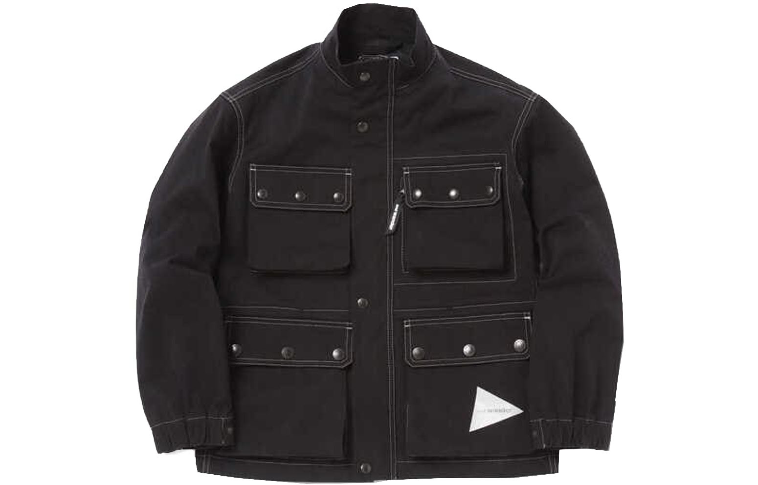 and wander Solid Color Casual Zip-Up Jacket - Black 5743281056S010