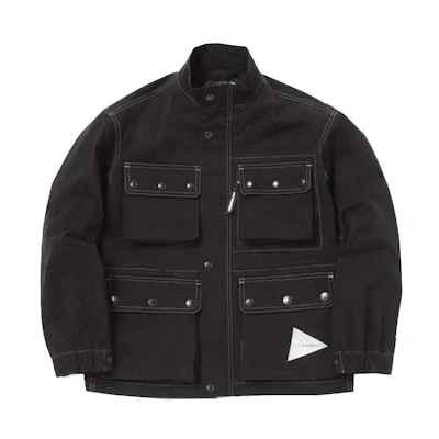 and wander Solid Color Casual Zip-Up Jacket - Black 5743281056S010