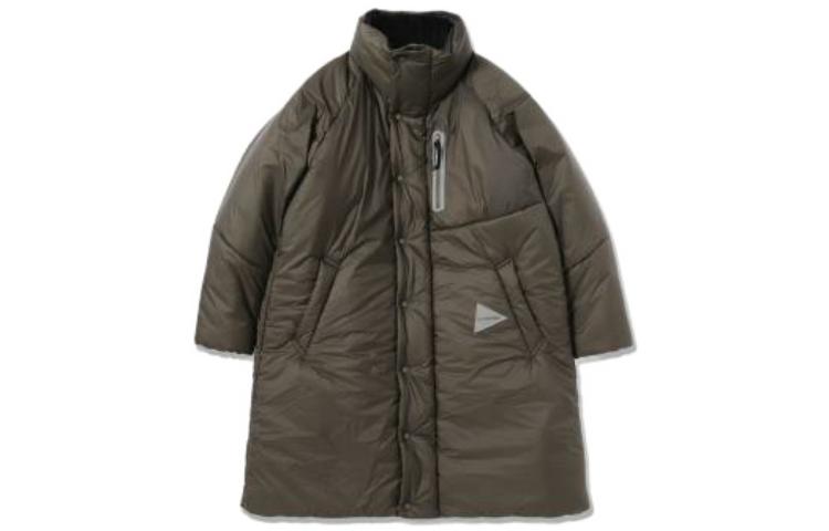 and wander Solid Color Hooded Oversized Casual Jacket Brown 1322672M23010