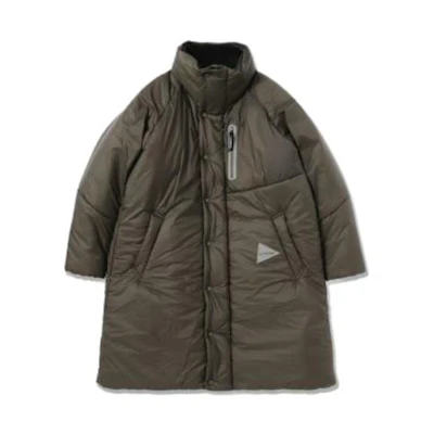 and wander Solid Color Hooded Oversized Casual Jacket Brown 1322672M23010