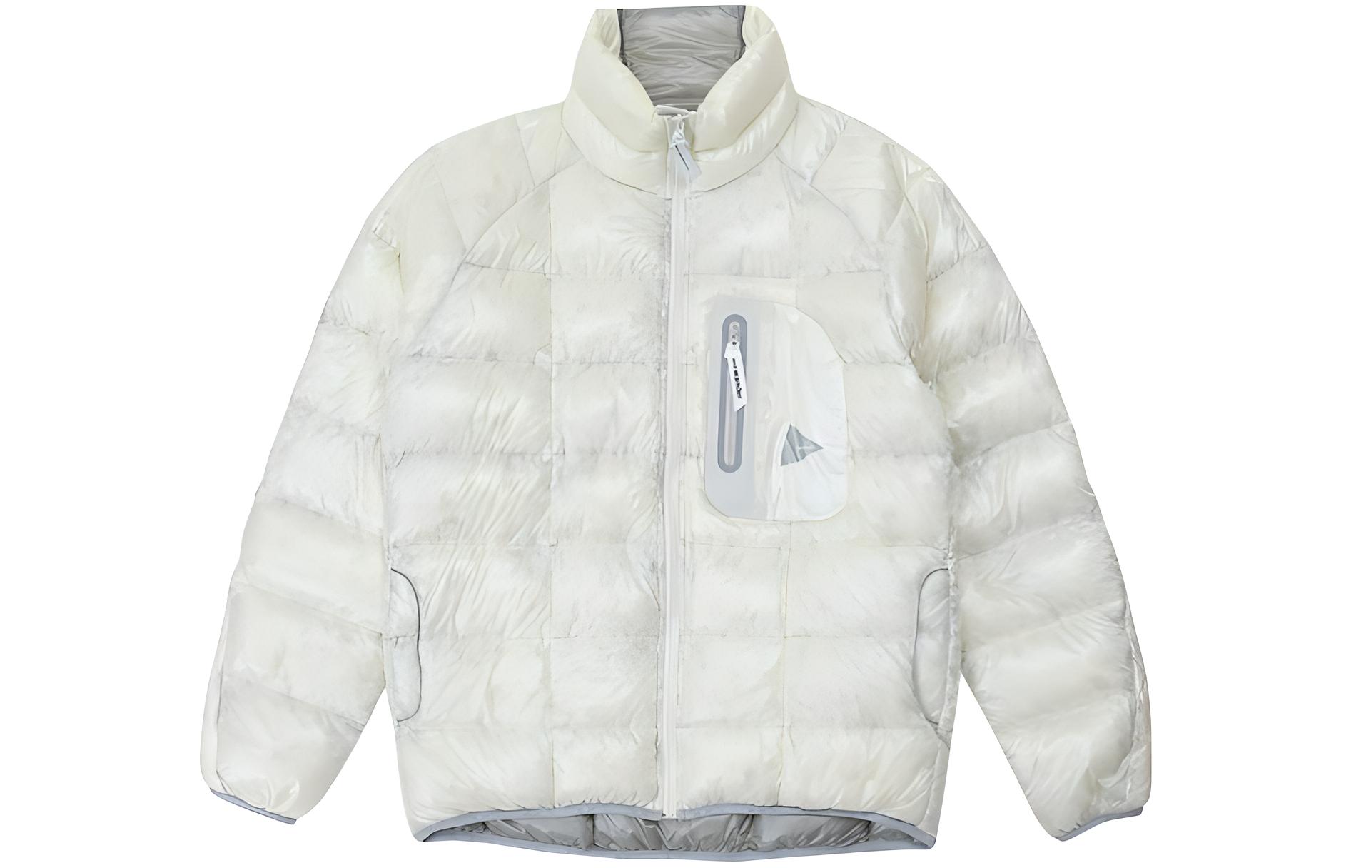 and wander Solid Color Zip-Up Jacket - White Long Sleeve 5743231007-031