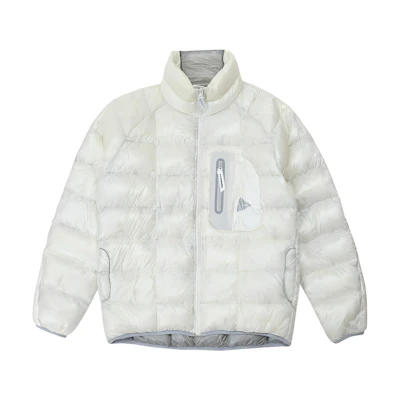 and wander Solid Color Zip-Up Jacket - White Long Sleeve 5743231007-031