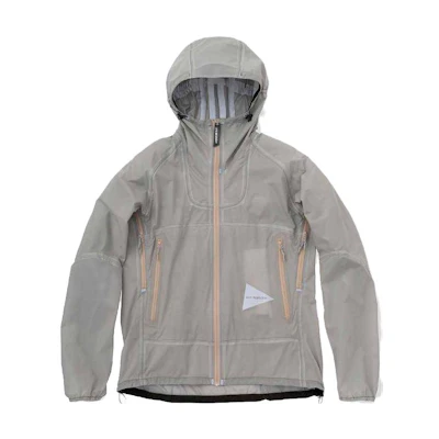 and wander Solid Color Zip Hoodie Jacket Grey 1321672M14008
