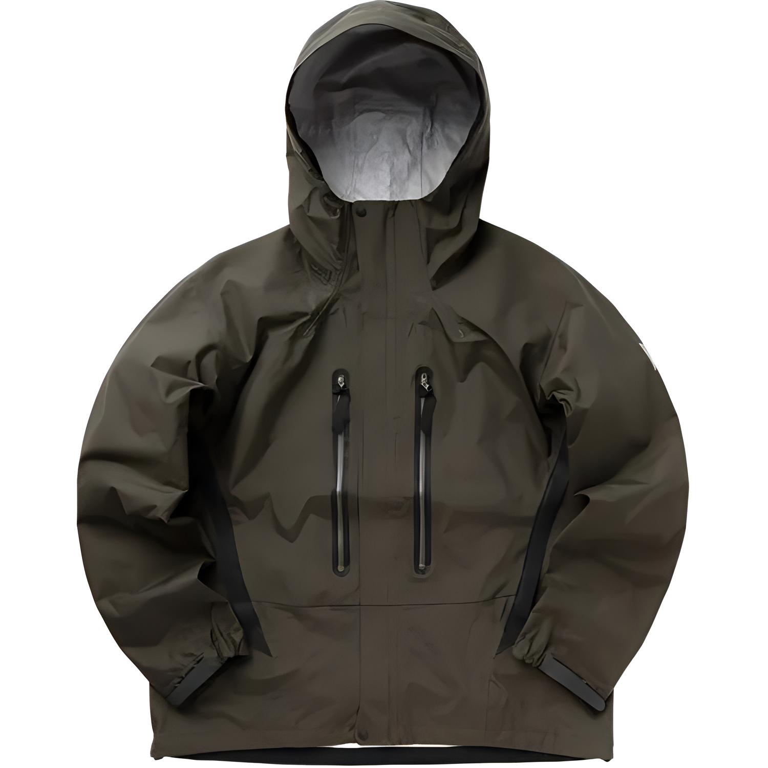 and wander Solid Hooded Loose-Fit Long-Sleeve Jacket Khaki 5744111104N-181