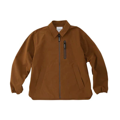 and wander Solid Zip-Up Collar Jacket Unisex Camel Color 5742281351-190