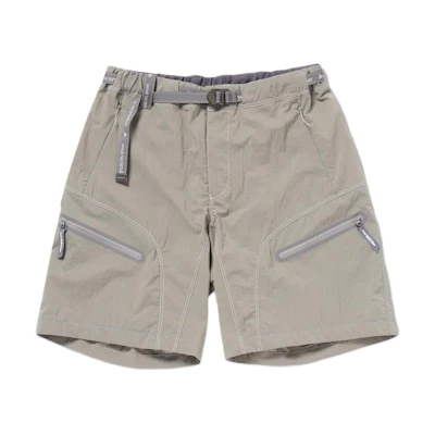 and wander SS24 Lightweight Hiking Shorts with Letter Print - Grey 5744152142-020