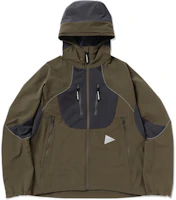 and wander SS24 Colorblock Logo Zip Hoodie Jacket Khaki - 5744121107-180 and wander SS24 Colorblock Logo Zip Hoodie Jacket Khaki - 5744121107-180
