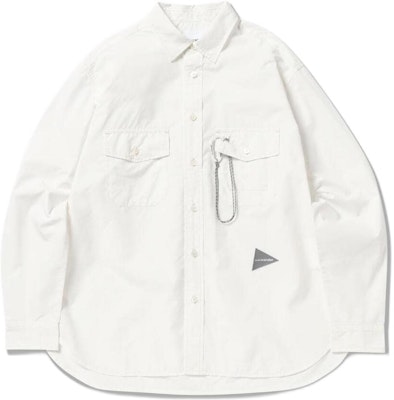 and wander SS24 Cordura Typewriter Baju Lengan Panjang Oversized Putih 5744183162-WHT Buy and wander SS24 Cordura Typewriter Baju Lengan Panjang Oversized Putih 5744183162-WHT