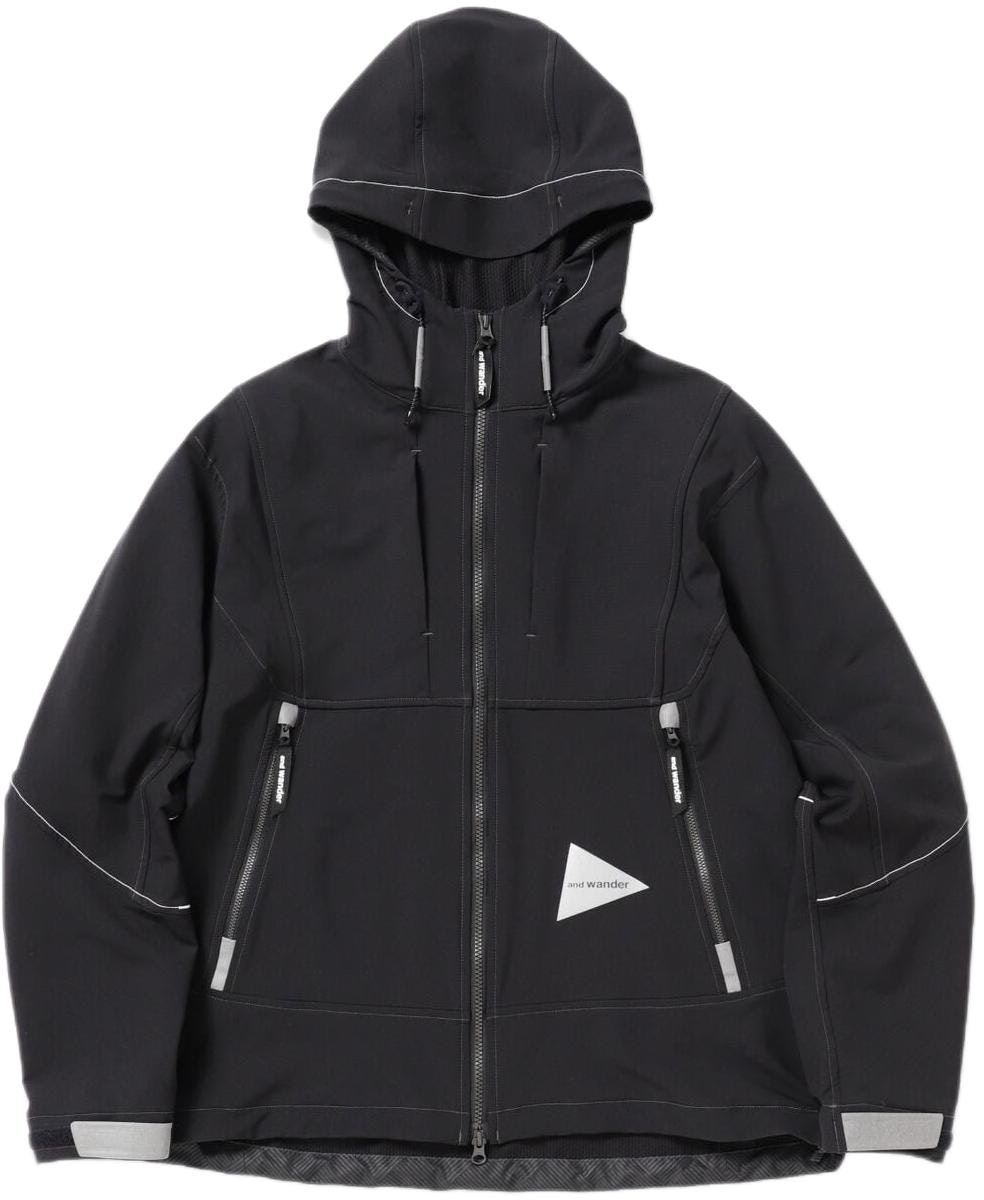 and-wander-ss-24-lightweight-stretch-softshell-jacket-unisex-black-5744121105