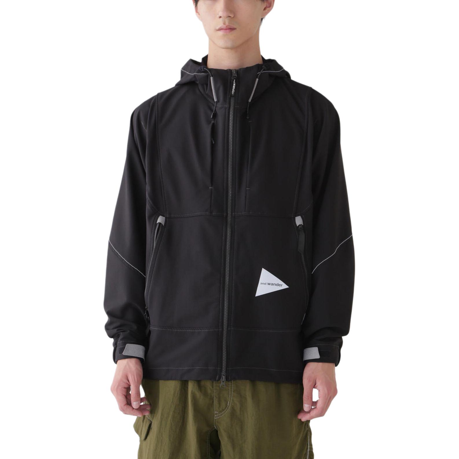 Purchase and wander SS24 Jaket Softshell Regangan Ringan Unisex Hitam 5744121105