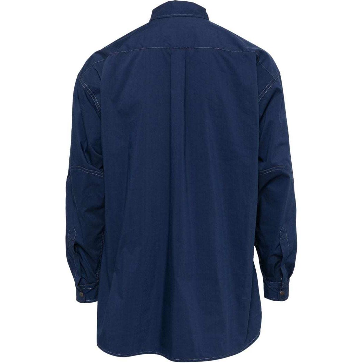 Lookbook and wander SS24 Baju Lengan Panjang Multi-Poket Biru Prusia Lelaki 5744183151