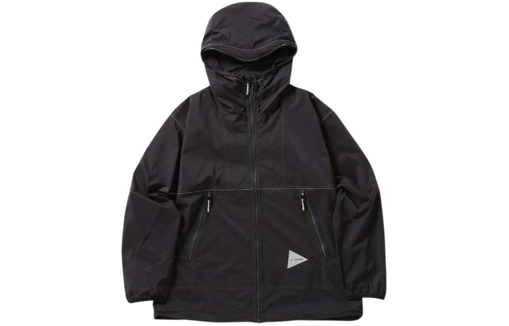 Order and wander SS24 Jaket Hujan Lengan Panjang Oversized Berhud Uniseks 5744121112