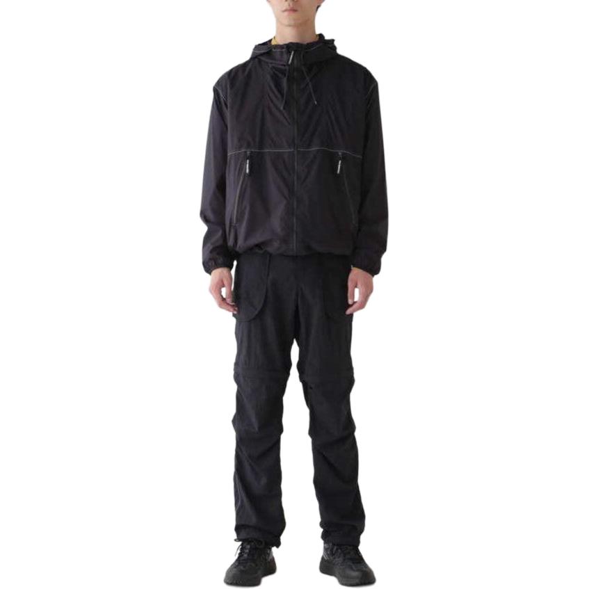 Shop and wander SS24 Jaket Hujan Lengan Panjang Oversized Berhud Uniseks 5744121112