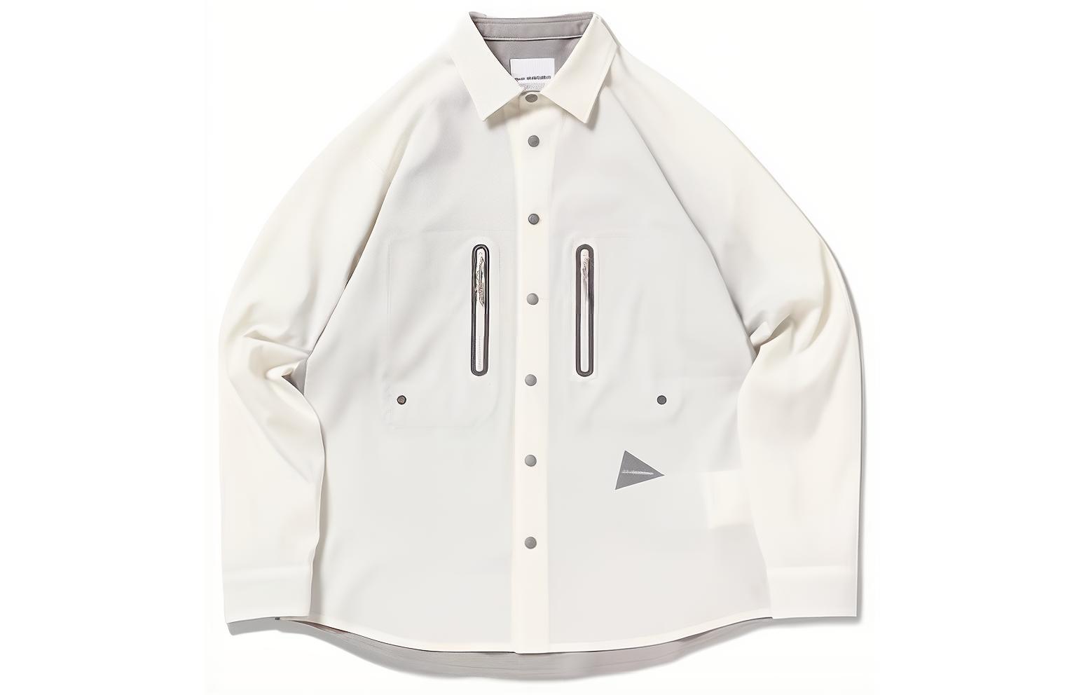 and wander SS24 Reflective Pocket Long Sleeve Shirt Unisex 5744153126
