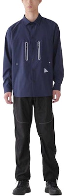 and wander SS24 Baju Lengan Panjang Unisex dengan Poket Reflektif 5744153126 10