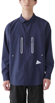 and wander SS24 Baju Lengan Panjang Unisex dengan Poket Reflektif 5744153126 11